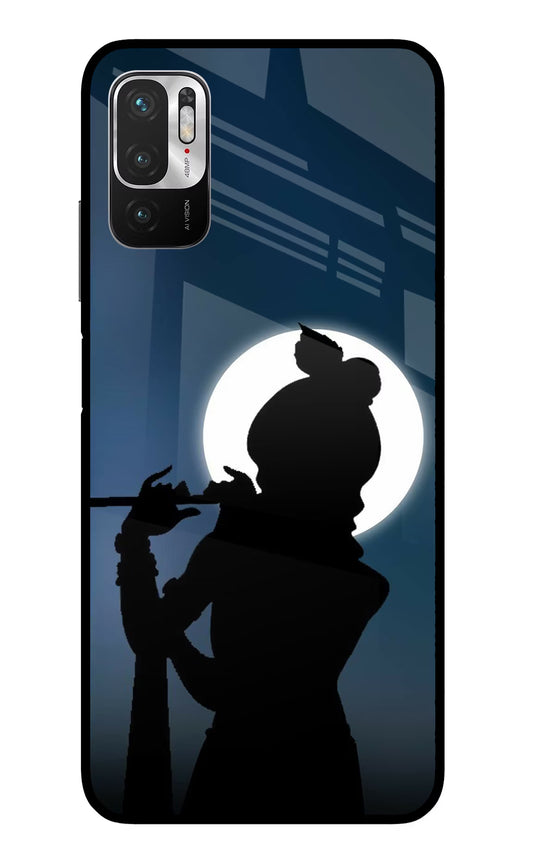Shri Krishna Silhouette Redmi Note 10T 5G Glass Case