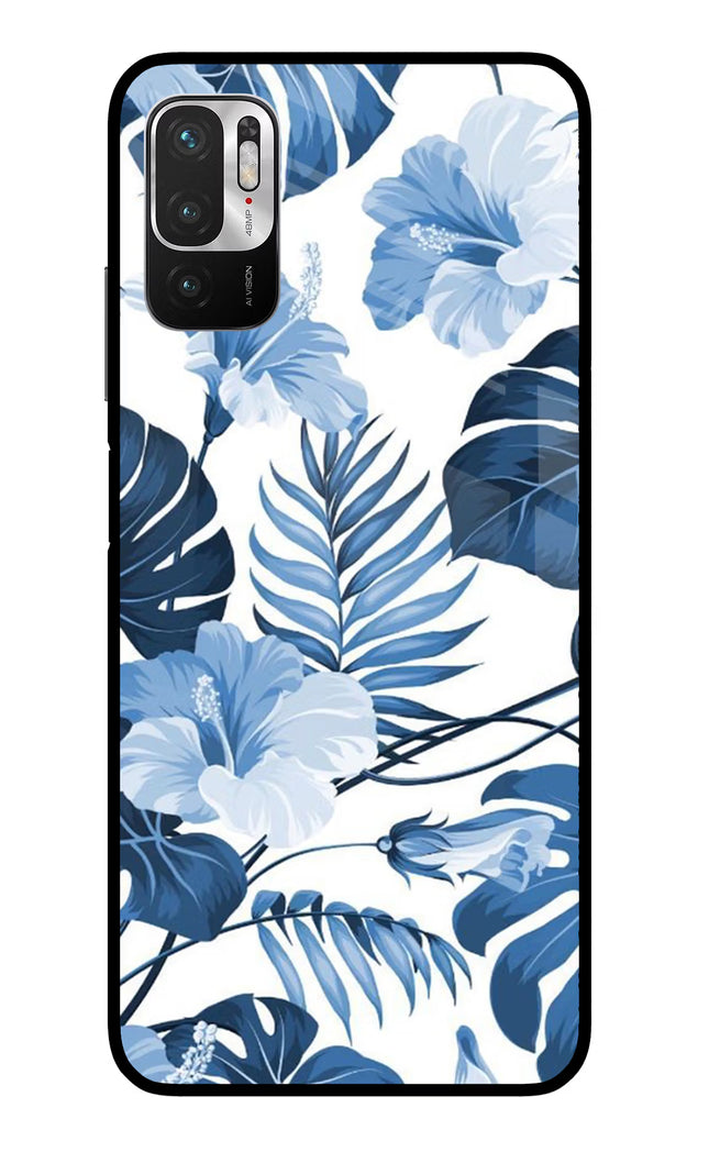 Fabric Art Redmi Note 10T 5G Glass Case Back Cover by Casekaro