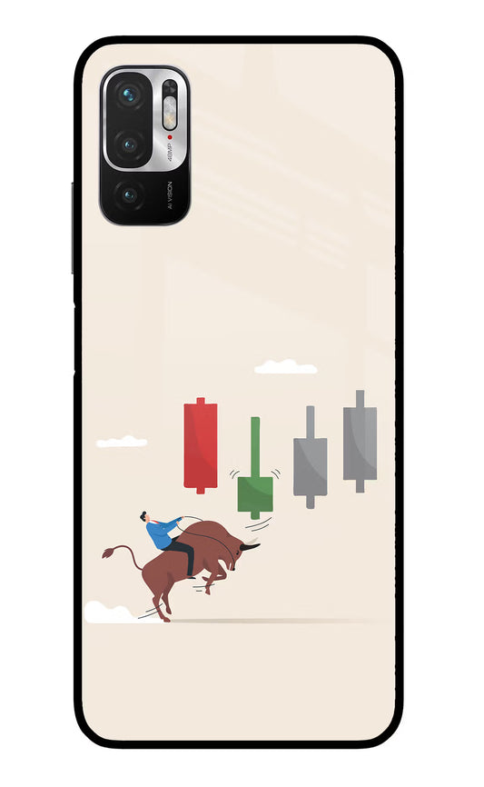Bull Trading Momentum Redmi Note 10T 5G Glass Case