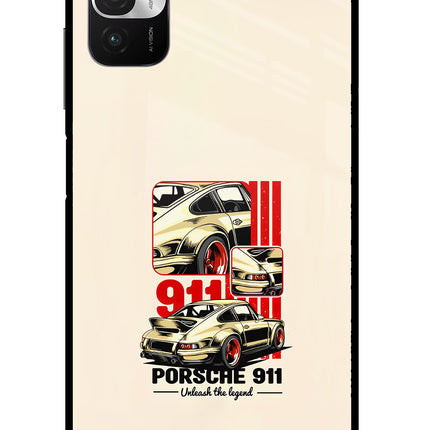 Classic Porsche 911 Redmi Note 10T 5G Glass Case Back Cover by Casekaro
