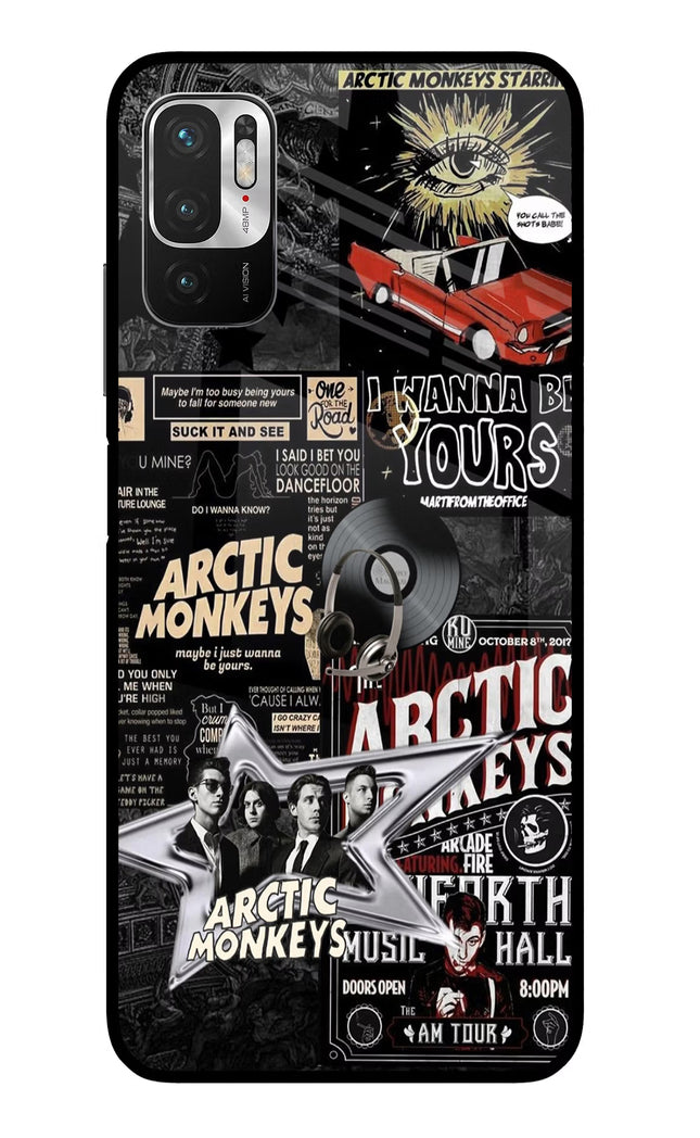 Arctic Monkeys Redmi Note 10T 5G Glass Case Back Cover by Casekaro