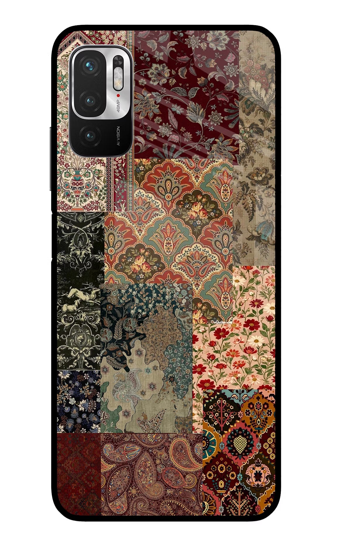 Desi Print Redmi Note 10T 5G Glass Case Back Cover by Casekaro
