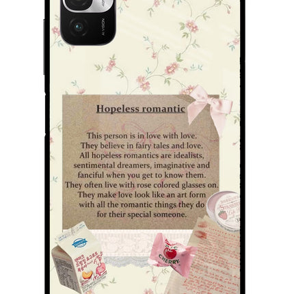 Hopeless Romantic Redmi Note 10T 5G Glass Case