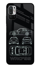 WRC'99 Redmi Note 10T 5G Glass Case Back Cover by Casekaro