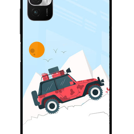 Mountain Trail Beast Redmi Note 10T 5G Glass Case