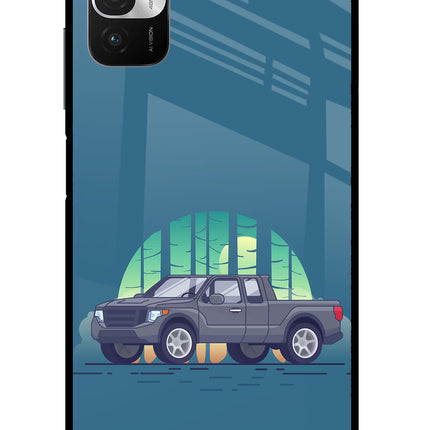 Retro Garage Vibe Redmi Note 10T 5G Glass Case
