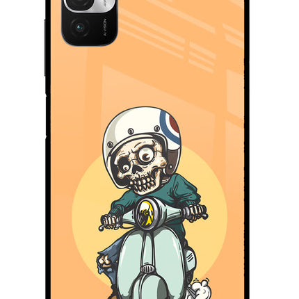 Undead Biker Redmi Note 10T 5G Glass Case