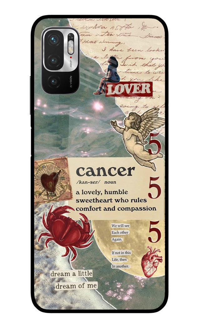 Cancer Zodiac Redmi Note 10T 5G Glass Case
