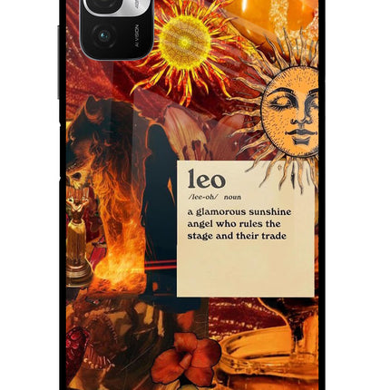 Leo Zodiac Redmi Note 10T 5G Glass Case