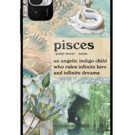 Pisces Zodiac Redmi Note 10T 5G Glass Case