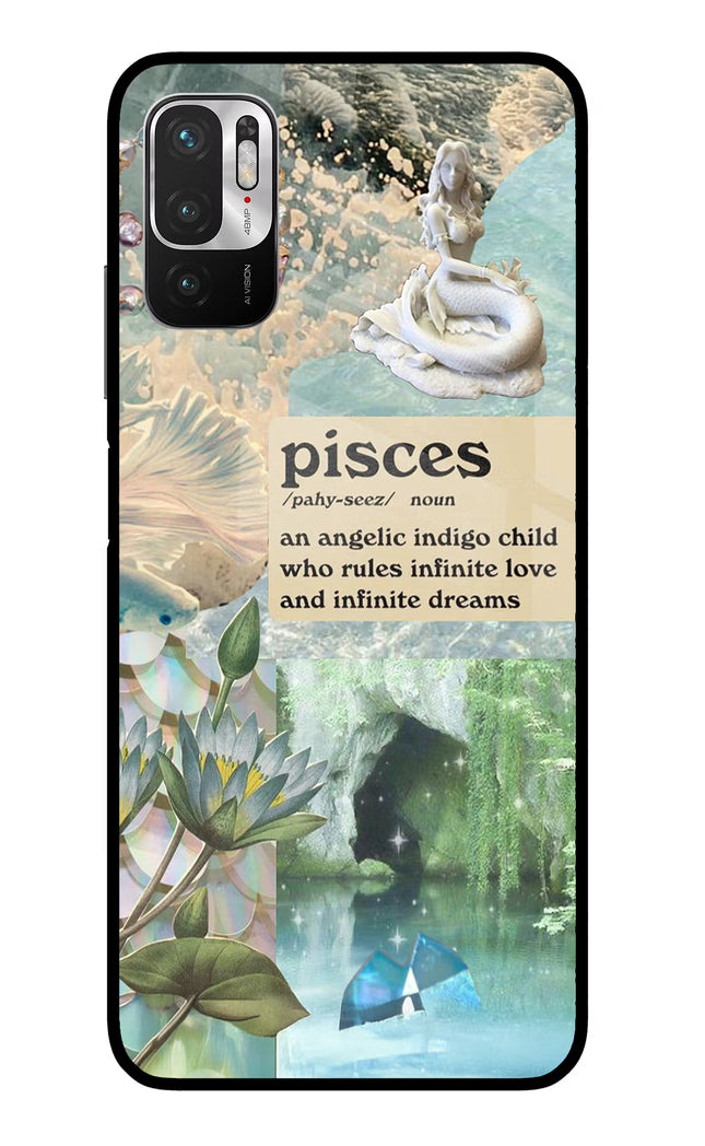 Pisces Zodiac Redmi Note 10T 5G Glass Case