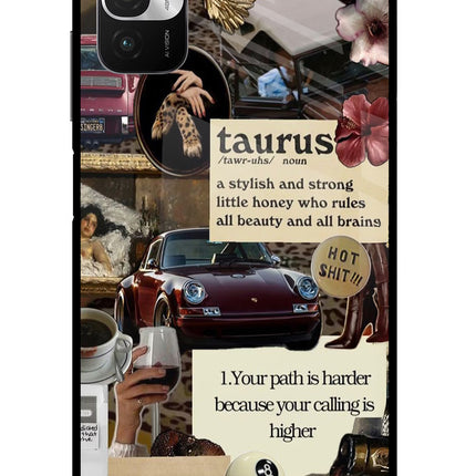 Taurus Zodiac Redmi Note 10T 5G Glass Case