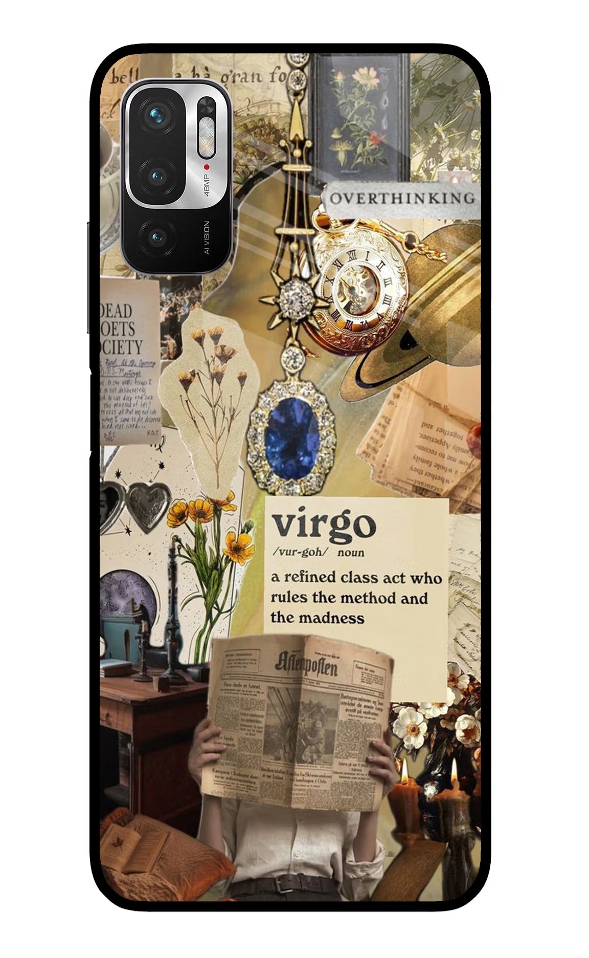 Virgo Zodiac Redmi Note 10T 5G Glass Case Back Cover by Casekaro