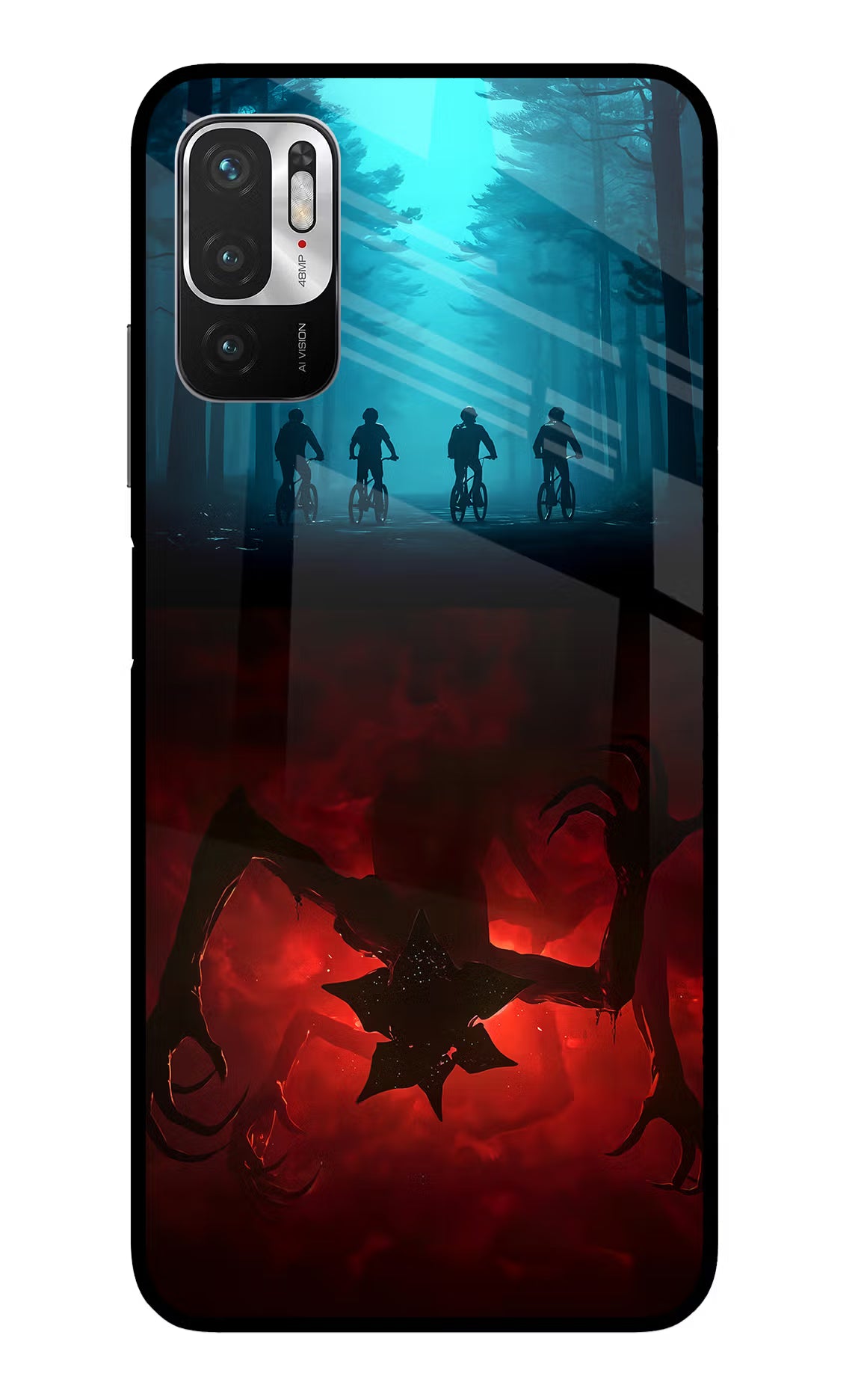 Ordinary Things Downside Up Redmi Note 10T 5G Glass Case Back Cover by Casekaro