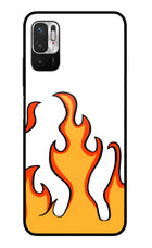 Fired Up – White Redmi Note 10T 5G Glass Case