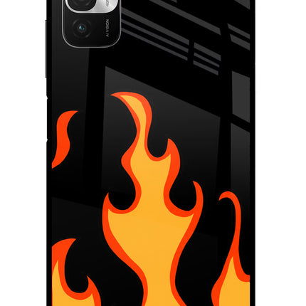 Fired Up – Black Redmi Note 10T 5G Glass Case