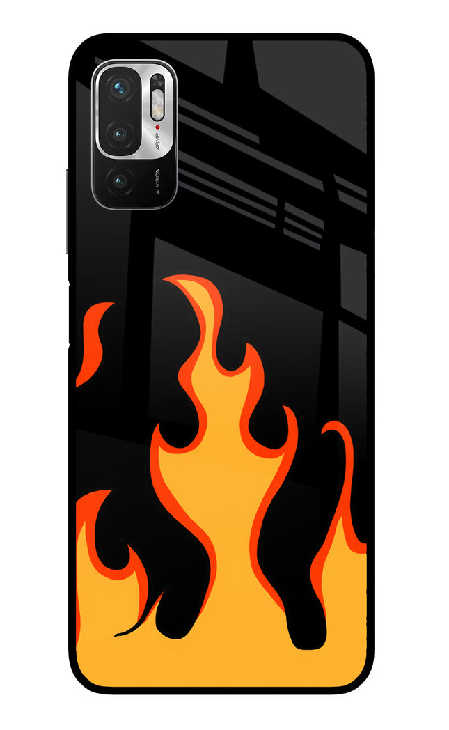 Fired Up – Black Redmi Note 10T 5G Glass Case