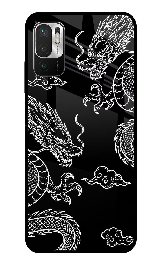 Twin Dragons Redmi Note 10T 5G Glass Case