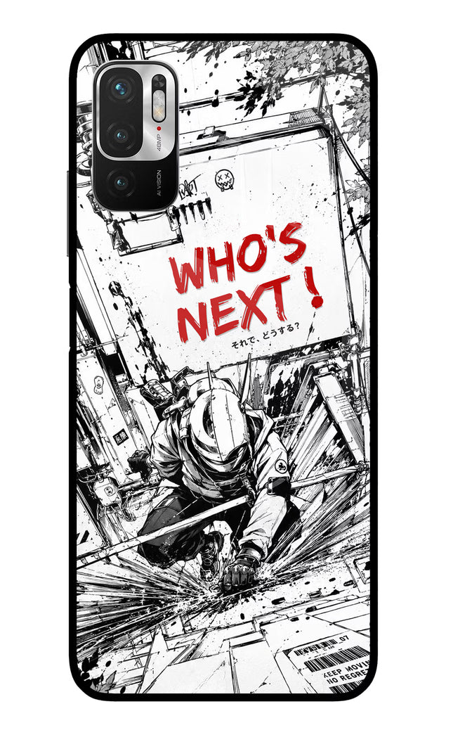 Who's Next Redmi Note 10T 5G Glass Case