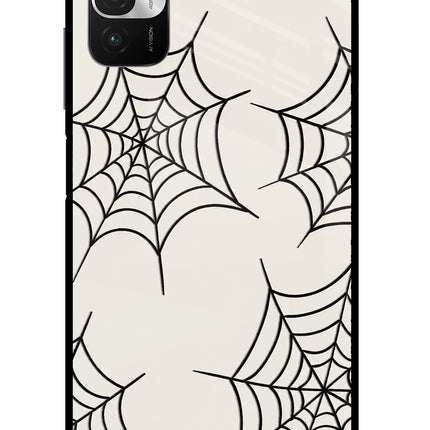 Spider Web Redmi Note 10T 5G Glass Case