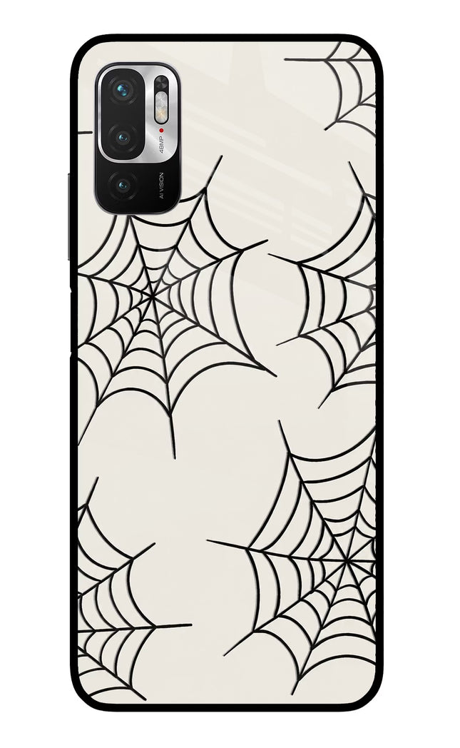 Spider Web Redmi Note 10T 5G Glass Case