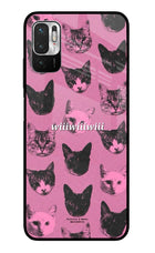 Pink Cats Redmi Note 10T 5G Glass Case