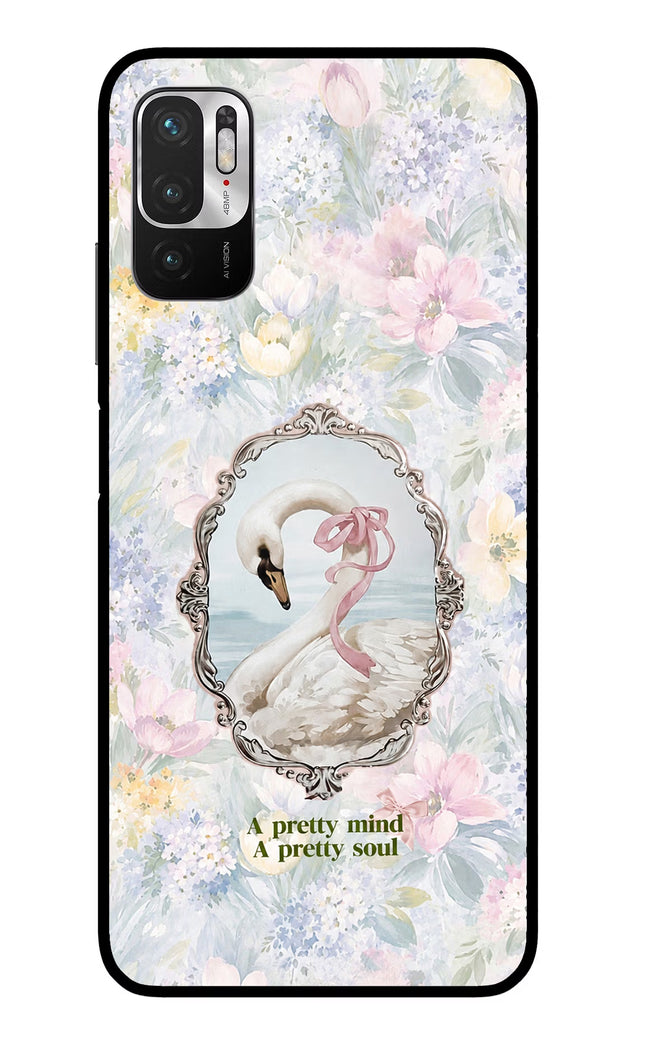 Pretty Mind Pretty Soul Redmi Note 10T 5G Glass Case