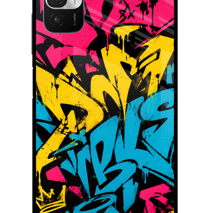 Graffiti Vibe Redmi Note 10T 5G Glass Case