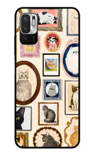 Mirror Cats Redmi Note 10T 5G Glass Case