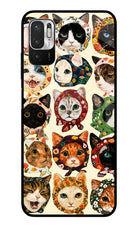 Cool Cat Redmi Note 10T 5G Glass Case