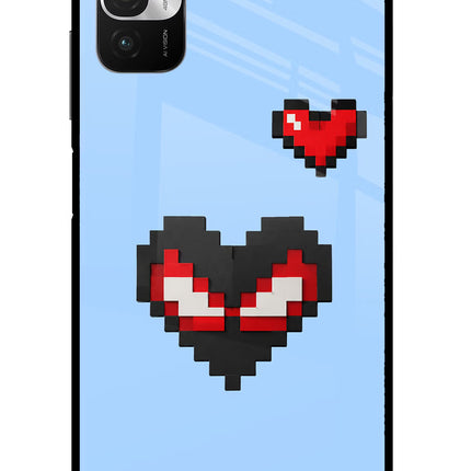 Peter Heart Redmi Note 10T 5G Glass Case