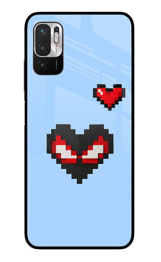 Peter Heart Redmi Note 10T 5G Glass Case