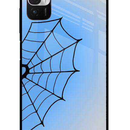 Blue Web Redmi Note 10T 5G Glass Case