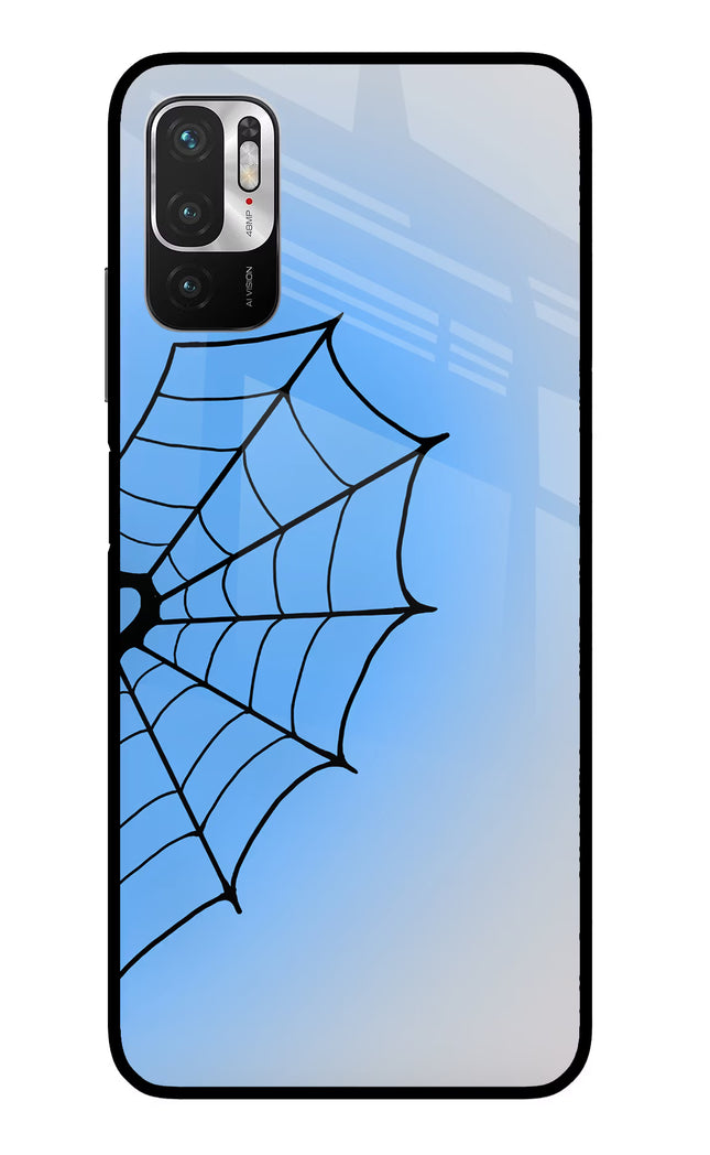 Blue Web Redmi Note 10T 5G Glass Case