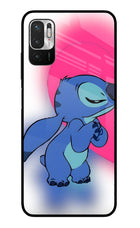 Stitch Hug Redmi Note 10T 5G Glass Case