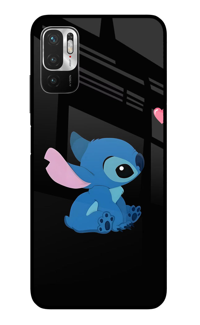 Stitch Crush Redmi Note 10T 5G Glass Case