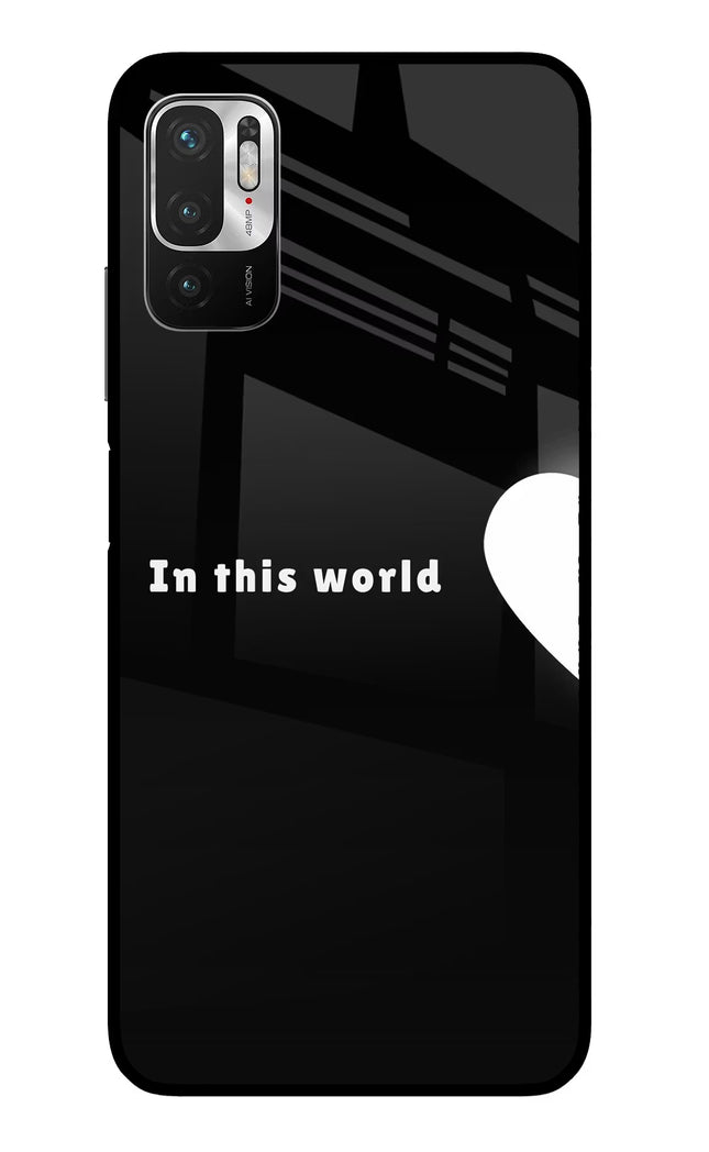 This World Redmi Note 10T 5G Glass Case