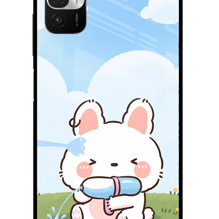 Bunny Treat Redmi Note 10T 5G Glass Case