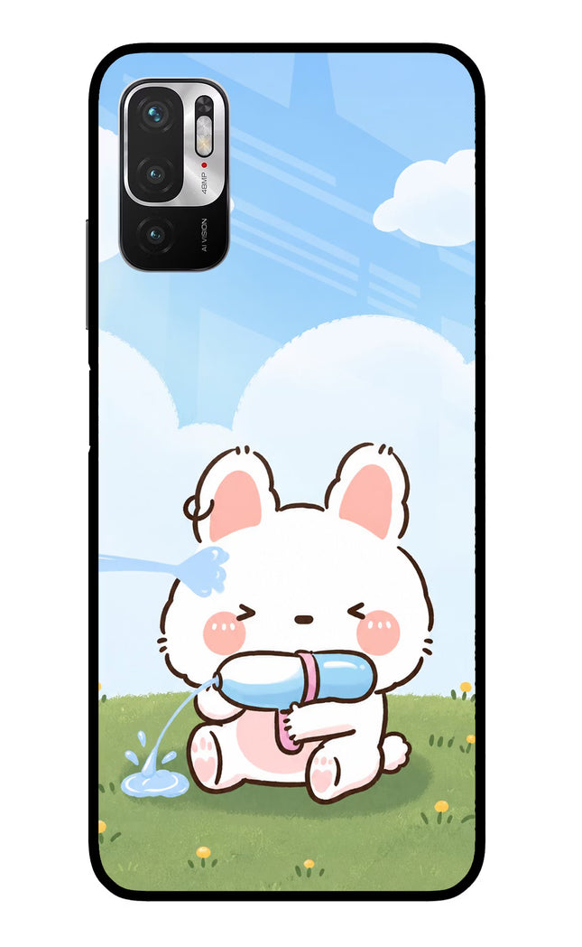 Bunny Treat Redmi Note 10T 5G Glass Case