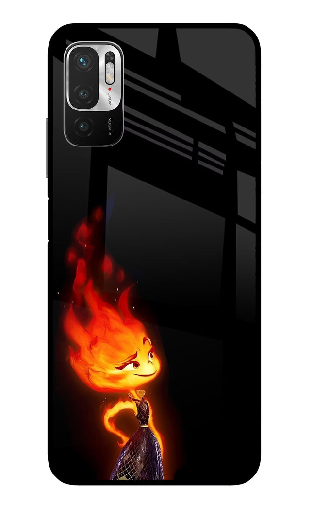 Ember Flame Redmi Note 10T 5G Glass Case