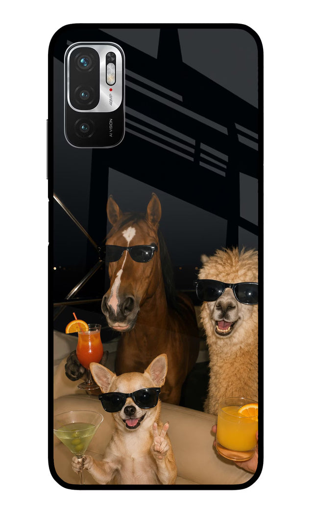Party Squad Redmi Note 10T 5G Glass Case
