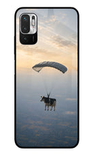 Skydiving Cow Redmi Note 10T 5G Glass Case