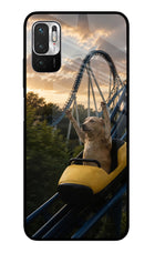 Rollercoaster Dog Redmi Note 10T 5G Glass Case