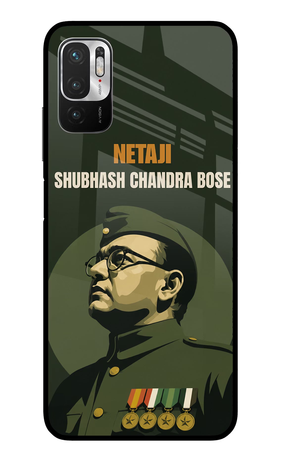 Netaji Legacy Redmi Note 10T 5G Glass Case