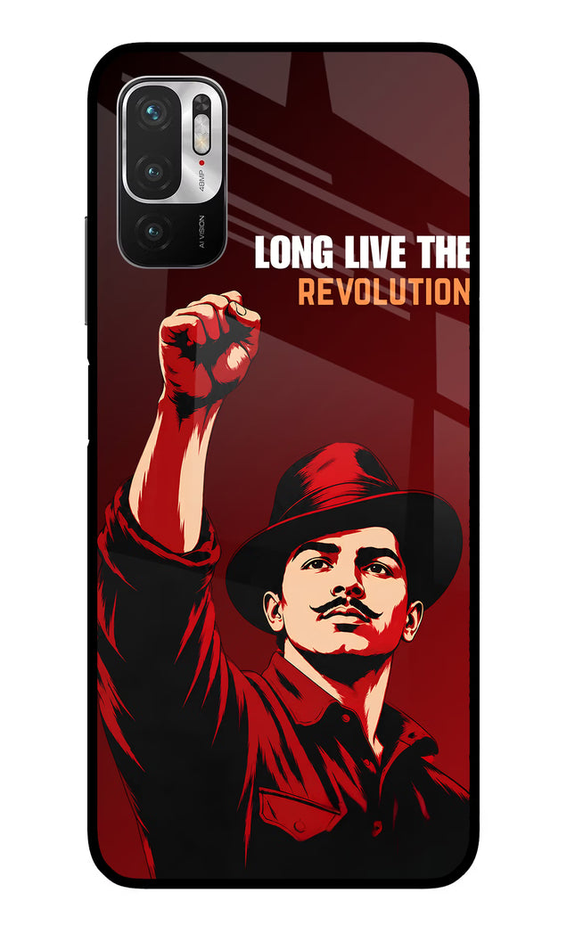 Bhagat Singh Revolution Redmi Note 10T 5G Glass Case