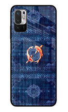 Koi Blue Redmi Note 10T 5G Glass Case