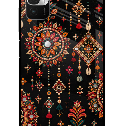 Boho Noir Redmi Note 10T 5G Glass Case