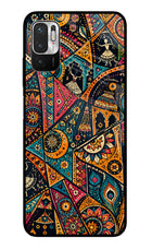 Folk Print Redmi Note 10T 5G Glass Case