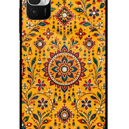 Sunlit Aura Redmi Note 10T 5G Glass Case Back Cover by Casekaro