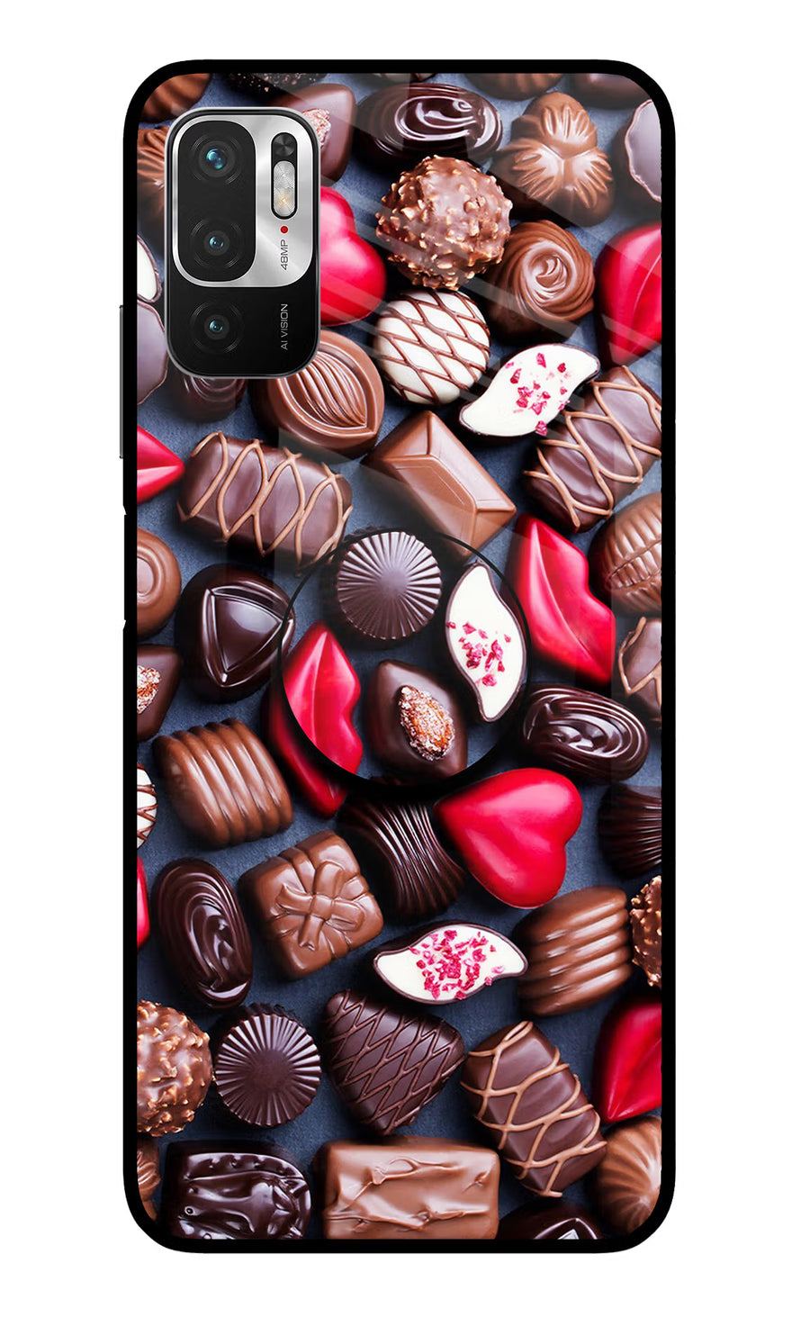 Chocolates Redmi Note 10T 5G Pop Case, Glass case